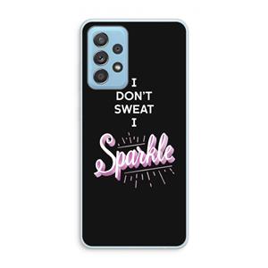 CaseCompany Sparkle quote: Samsung Galaxy A73 Transparant Hoesje