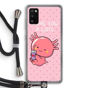 CaseCompany Love You A Lotl: Samsung Galaxy A41 Transparant Hoesje met koord