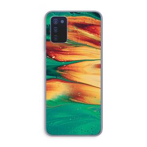 CaseCompany Green Inferno: Samsung Galaxy A03s Transparant Hoesje