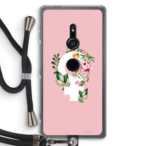 CaseCompany Venus: Sony Xperia XZ2 Transparant Hoesje met koord