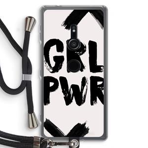 CaseCompany Girl Power #2: Sony Xperia XZ2 Transparant Hoesje met koord