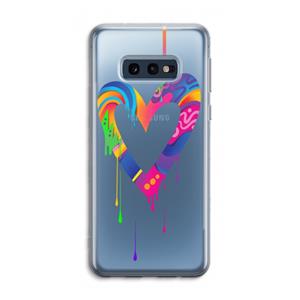 CaseCompany Melts My Heart: Samsung Galaxy S10e Transparant Hoesje