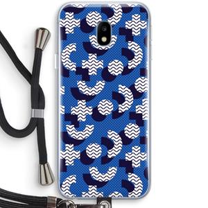 CaseCompany 8-bit N°5: Samsung Galaxy J3 (2017) Transparant Hoesje met koord