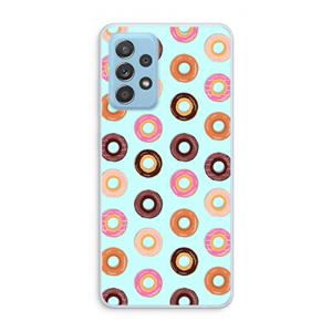 CaseCompany Donuts: Samsung Galaxy A73 Transparant Hoesje