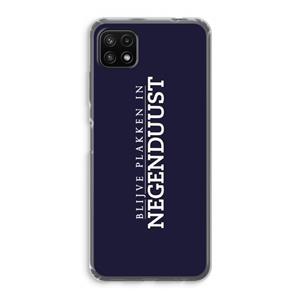 CaseCompany Blijve plakken in Negenduust: Samsung Galaxy A22 5G Transparant Hoesje