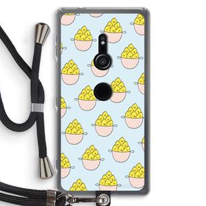 CaseCompany Citroenen: Sony Xperia XZ2 Transparant Hoesje met koord