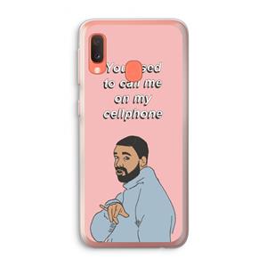 CaseCompany Hotline bling: Samsung Galaxy A20e Transparant Hoesje