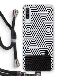 CaseCompany Magic pattern: Samsung Galaxy A70 Transparant Hoesje met koord
