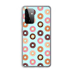 CaseCompany Donuts: Samsung Galaxy A72 Transparant Hoesje