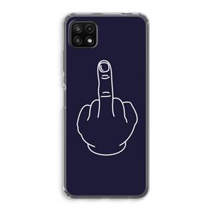 CaseCompany F**k U: Samsung Galaxy A22 5G Transparant Hoesje