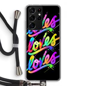 CaseCompany Loves: Samsung Galaxy S21 Ultra Transparant Hoesje met koord