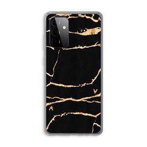 CaseCompany Gouden marmer: Samsung Galaxy A72 Transparant Hoesje