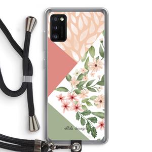 CaseCompany Sweet heaven geometrics: Samsung Galaxy A41 Transparant Hoesje met koord