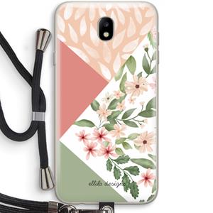 CaseCompany Sweet heaven geometrics: Samsung Galaxy J7 (2017) Transparant Hoesje met koord