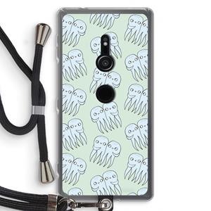 CaseCompany Octopussen: Sony Xperia XZ2 Transparant Hoesje met koord