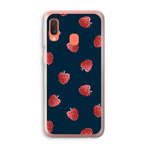 CaseCompany Framboosjes: Samsung Galaxy A20e Transparant Hoesje