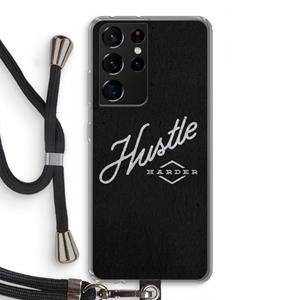 CaseCompany Hustle: Samsung Galaxy S21 Ultra Transparant Hoesje met koord
