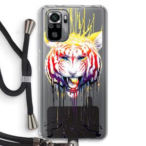 CaseCompany Fading: Xiaomi Redmi Note 10S Transparant Hoesje met koord