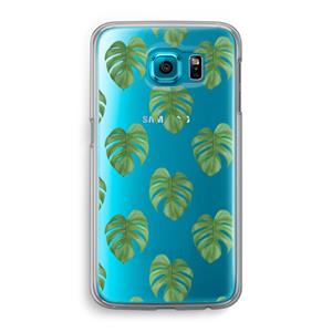 CaseCompany Monstera leaves: Samsung Galaxy S6 Transparant Hoesje