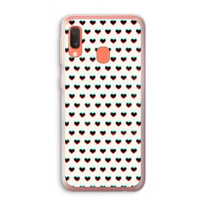 CaseCompany Hartjes: Samsung Galaxy A20e Transparant Hoesje