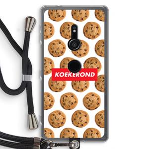 CaseCompany Koekerond: Sony Xperia XZ2 Transparant Hoesje met koord