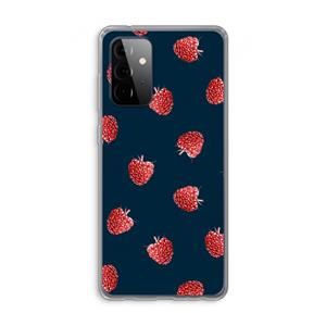 CaseCompany Framboosjes: Samsung Galaxy A72 Transparant Hoesje