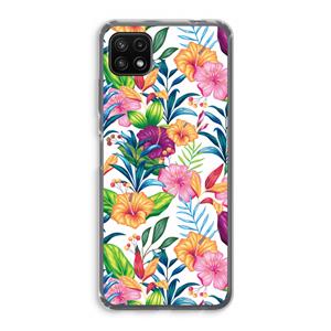 CaseCompany Tropisch 2: Samsung Galaxy A22 5G Transparant Hoesje