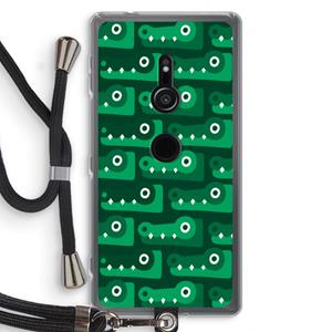 CaseCompany Crocs: Sony Xperia XZ2 Transparant Hoesje met koord