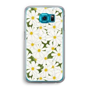 CaseCompany Summer Daisies: Samsung Galaxy S6 Transparant Hoesje