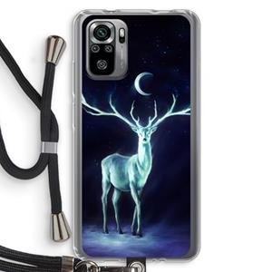 CaseCompany Nightbringer: Xiaomi Redmi Note 10S Transparant Hoesje met koord