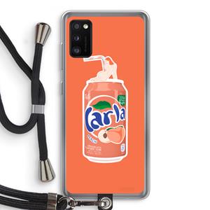 CaseCompany S(peach)less: Samsung Galaxy A41 Transparant Hoesje met koord