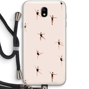 CaseCompany Dancing #1: Samsung Galaxy J7 (2017) Transparant Hoesje met koord