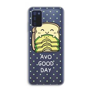 CaseCompany Avo Good Day: Samsung Galaxy A03s Transparant Hoesje