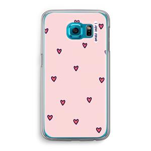 CaseCompany Hartjes: Samsung Galaxy S6 Transparant Hoesje