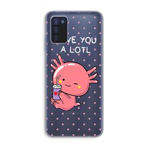 CaseCompany Love You A Lotl: Samsung Galaxy A03s Transparant Hoesje