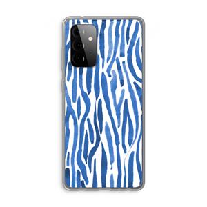 CaseCompany Blauwe nerven: Samsung Galaxy A72 Transparant Hoesje