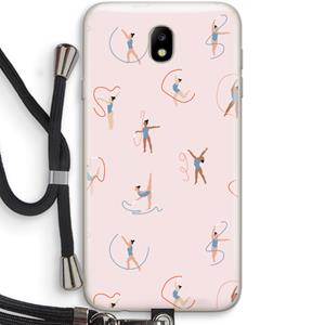 CaseCompany Dancing #3: Samsung Galaxy J7 (2017) Transparant Hoesje met koord