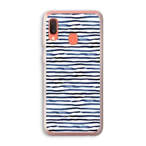 CaseCompany Verrassende lijnen: Samsung Galaxy A20e Transparant Hoesje