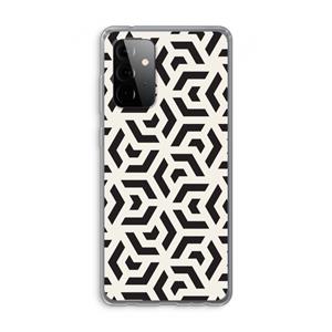 CaseCompany Crazy pattern: Samsung Galaxy A72 Transparant Hoesje