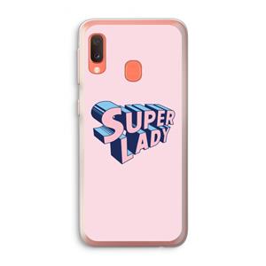 CaseCompany Superlady: Samsung Galaxy A20e Transparant Hoesje