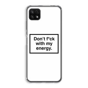 CaseCompany My energy: Samsung Galaxy A22 5G Transparant Hoesje