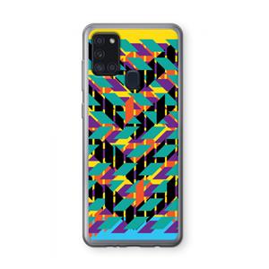 CaseCompany Skew Bee 1: Samsung Galaxy A21s Transparant Hoesje