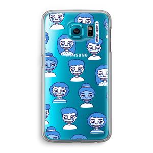 CaseCompany Gezichtjes: Samsung Galaxy S6 Transparant Hoesje