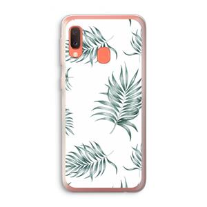 CaseCompany Simple leaves: Samsung Galaxy A20e Transparant Hoesje