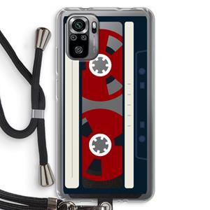 CaseCompany Here's your tape: Xiaomi Redmi Note 10S Transparant Hoesje met koord