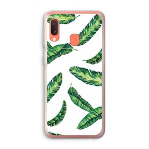 CaseCompany Lange bladeren: Samsung Galaxy A20e Transparant Hoesje