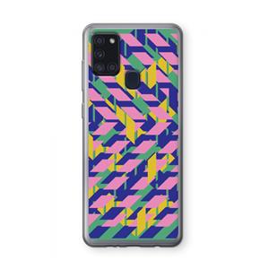 CaseCompany Skew Blush 1: Samsung Galaxy A21s Transparant Hoesje