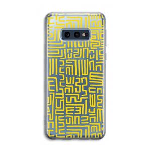 CaseCompany Majorelle Blue Print: Samsung Galaxy S10e Transparant Hoesje