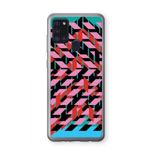 CaseCompany Skew Blush 2: Samsung Galaxy A21s Transparant Hoesje