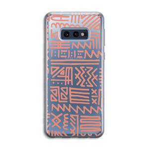 CaseCompany Marrakech Pink: Samsung Galaxy S10e Transparant Hoesje